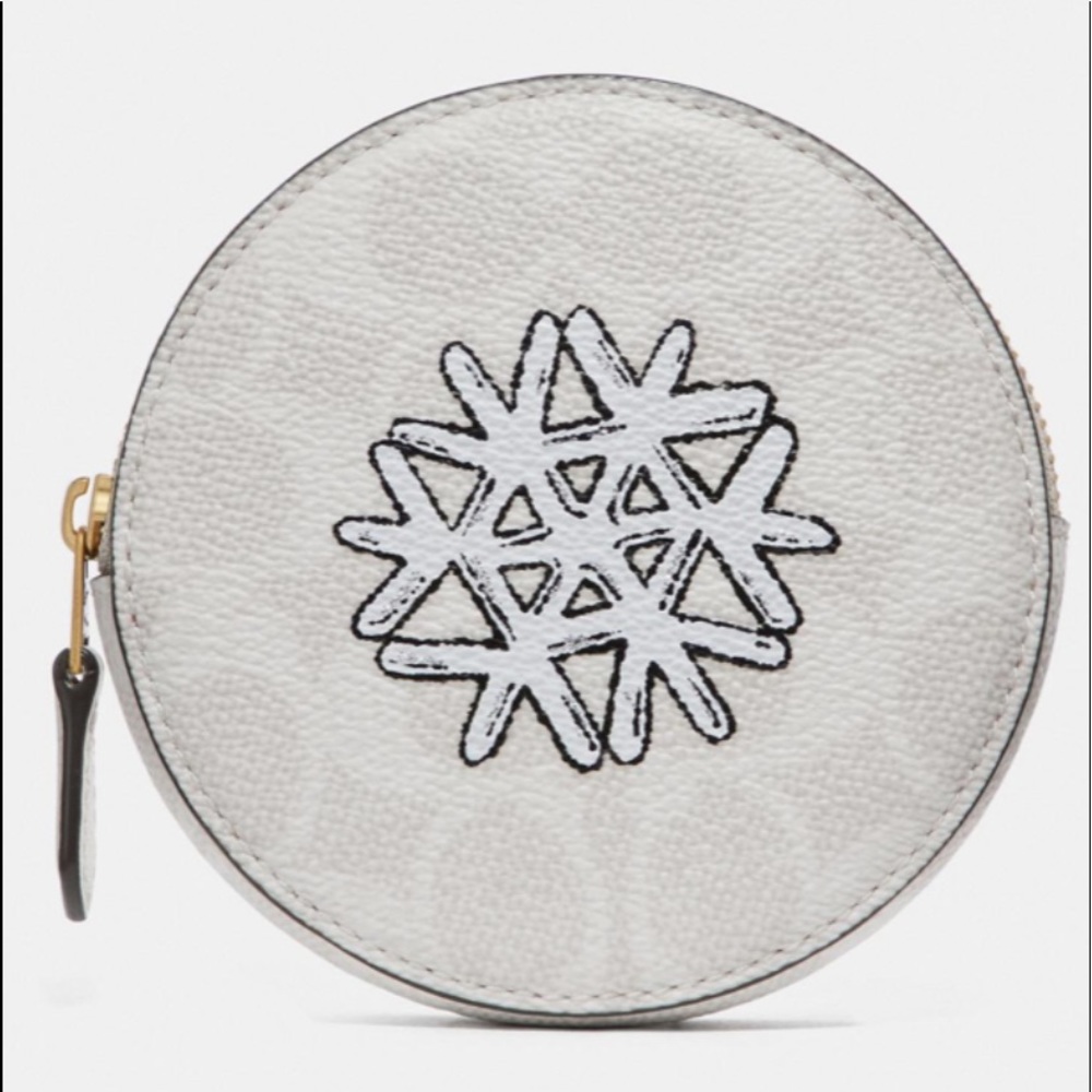 🌺🌺🌺Coach Snowflake coin case🌺🌺🌺